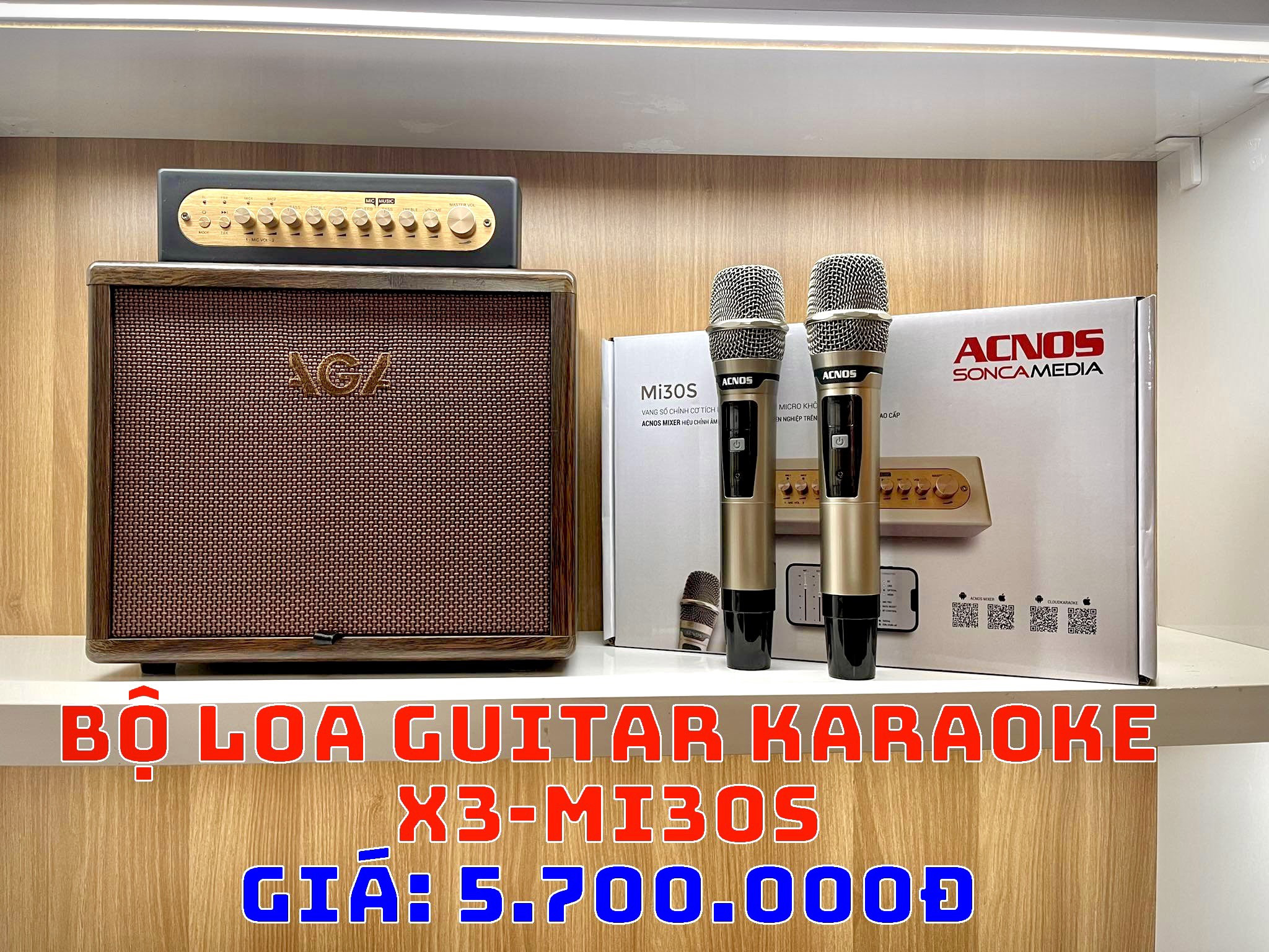 Bộ Loa Guitar Karaoke X3-Mi30S Bộ Loa Guitar Karaoke X3-Mi30S
